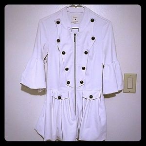 Forever21 white peplum jacket